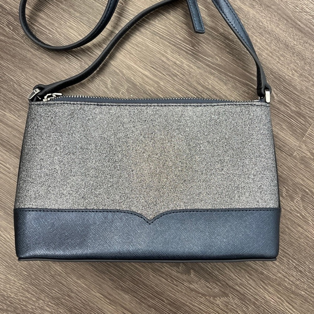 Kate Spade New York Lola Glitter Crossbody Purse - Dusk Navy - Picture 3 of 5